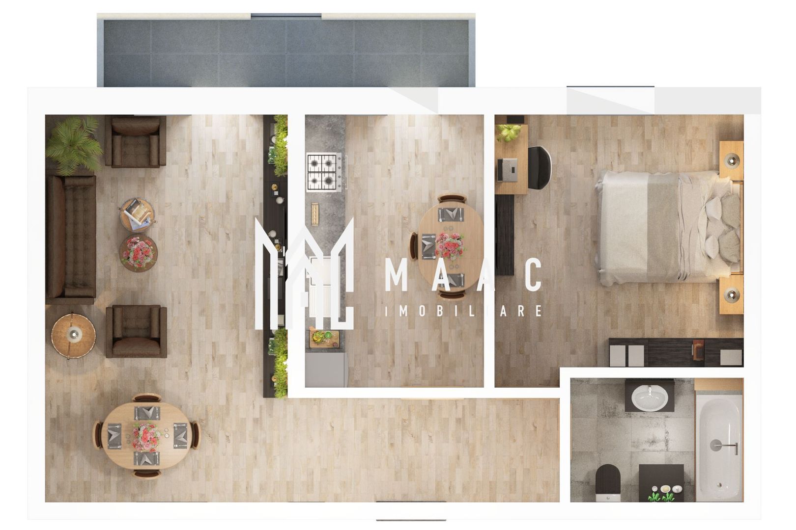 Comision 0% | Apartament 2 camere | Etaj 1 - Poză 2