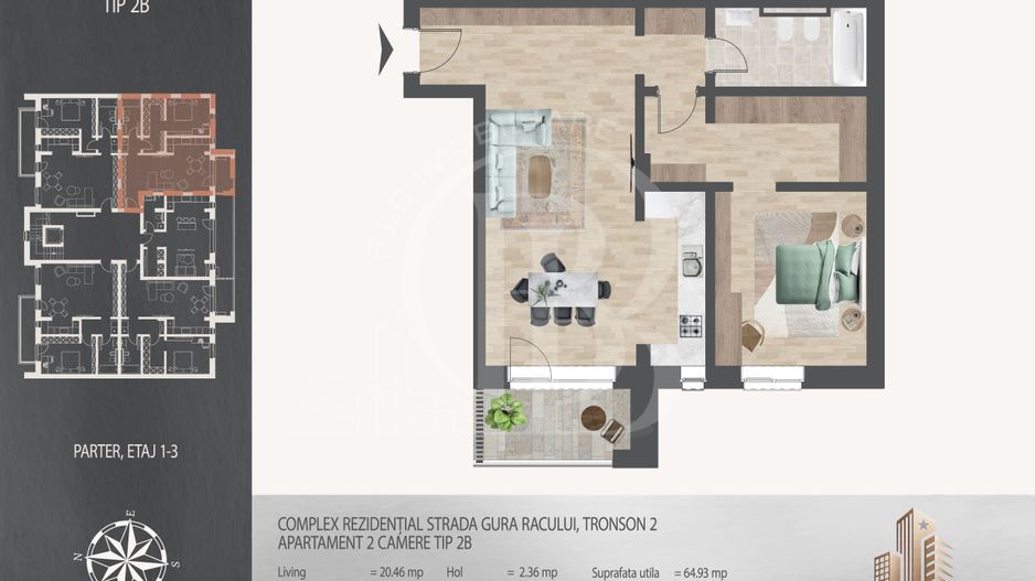 2 camere cu dressing  Pallady Metrou Nicolae Teclu - Poză 12