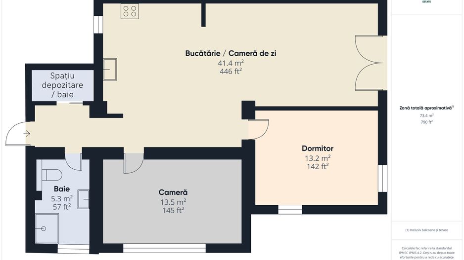 Apartament cu 3 camere etajul 1 cartierul Aradul Nou - Arad - Poză 25