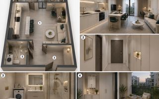 Studio nou în Ivory Residence Pipera | 43,7 mp | Ideal pentru investiție - Poză 6