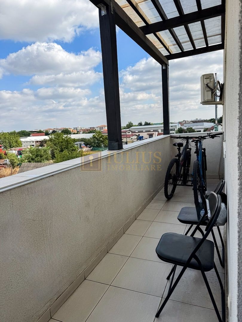 Giroc, 2 camere + birou, terasă 10 m și parcare, etaj 3, 55 mp - Poză 6