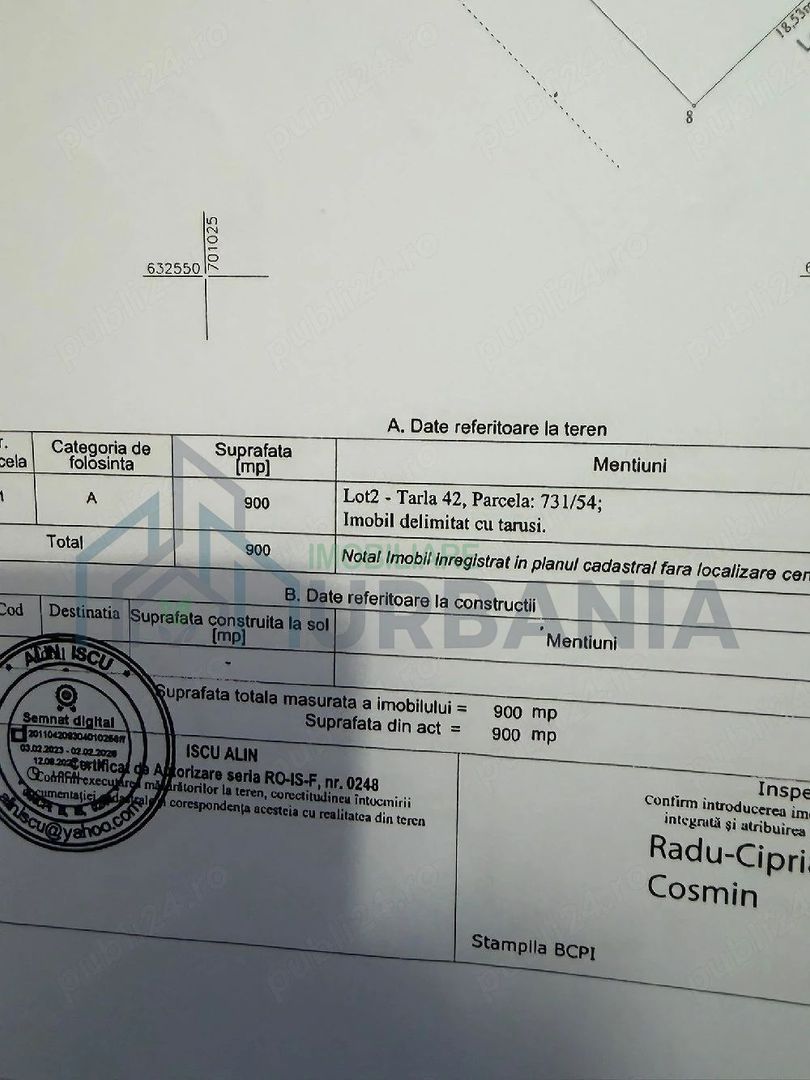 Teren intravilan 900 mp în Dancu, zona Lacul Chirița, cu drum de acces inclus - Poză 2