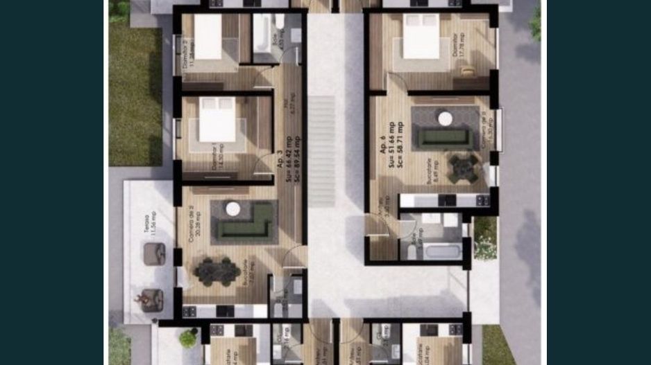 Apartamente noi cu 2 sau 3 camere zona semicentrala - Poză 5