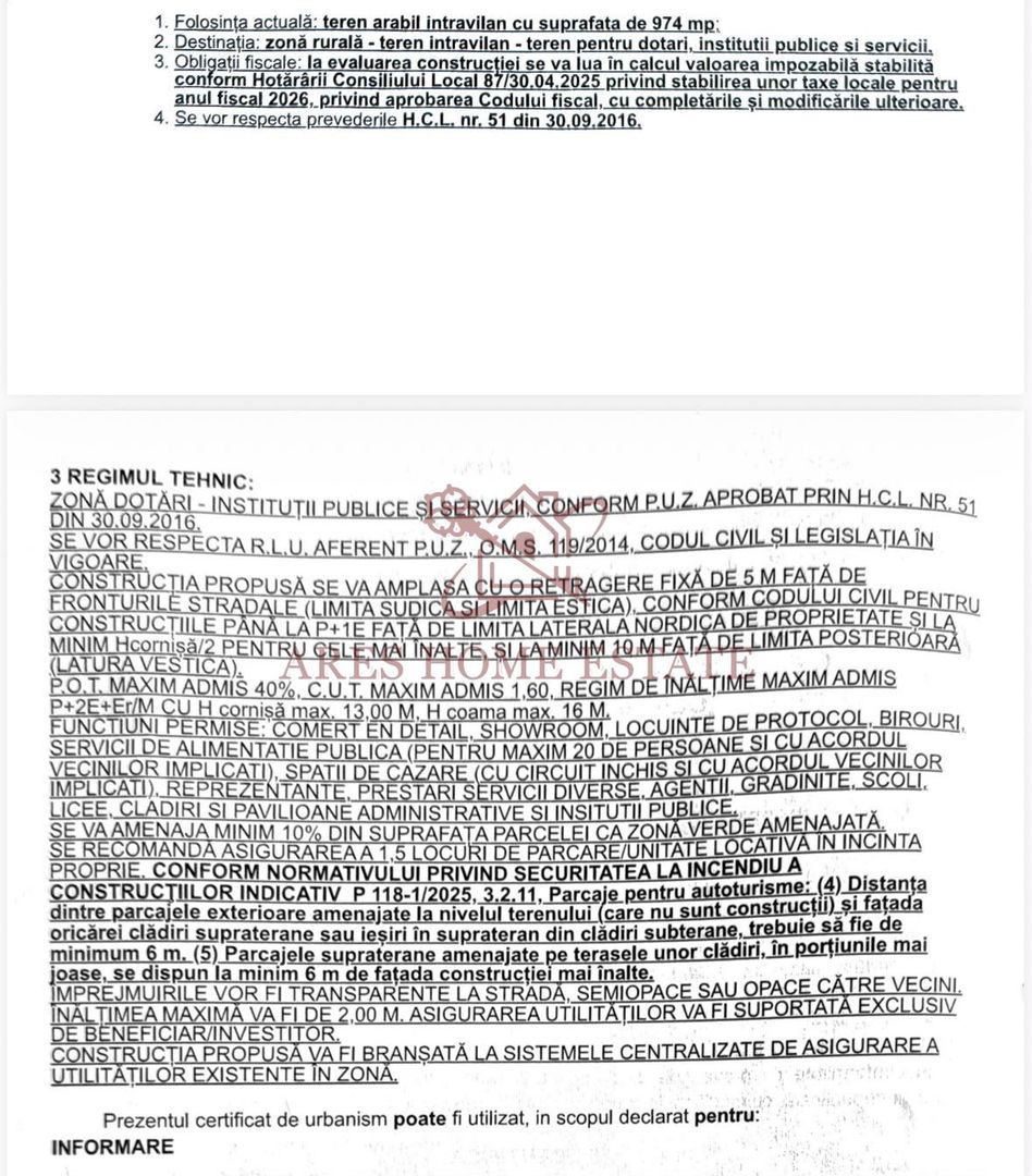 Teren investițional Chișoda | 974 mp | 2 fronturi | PUZ servicii - Poză 6