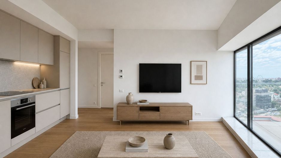 Apartament 2 camere cu vedere spre Lacul Tei | One Verdi Park - Poză 1