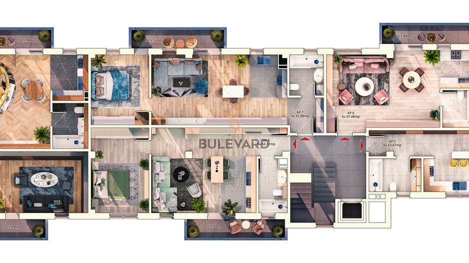 Apartament cu 2 camere, zona Piata Marasti! - Poză 5