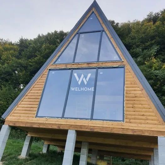 Teren cu cabane A-Frame și priveliște către Munții Făgăraș - Poză 4