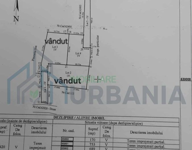 Teren intravilan 808 mp in comuna Tutora, judetul Iasi - Poză 1