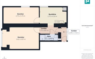 Apartament de inchiriat 2 camere Central - Magheru - Poză 10