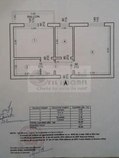 Apartament 2 camere CD, Tatarasi, et. intermediar - 91.000euro - Poză 1