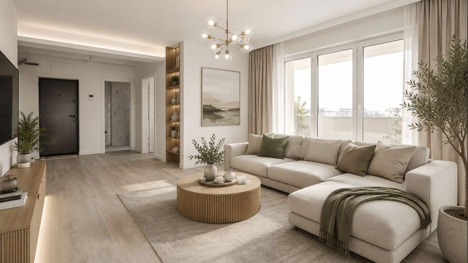 Apartament 3 camere - Bucatarie Separata - Poză 1