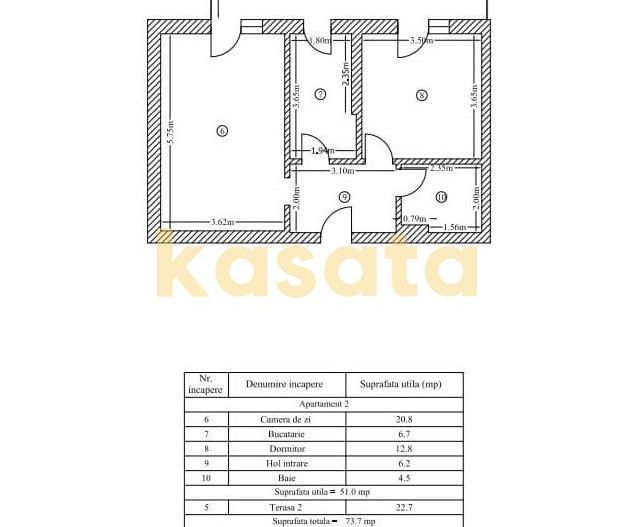 Apartament 2camere2024 | LUX Mobilat 74mp  | Mihai Bravu | Terasa 22mp - Poză 20