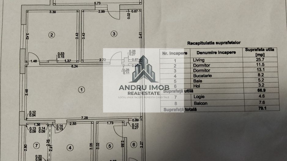 Apartament 3 Camere Semidecomandat|Loc Parcare Inclus|Drumul Fermei - Poză 14