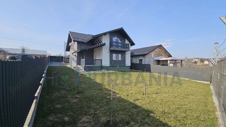 Casă modernă, 5 camere, clasa A, vedere lac, 500 mp teren, Ciurbești, Miroslava - Poză 8