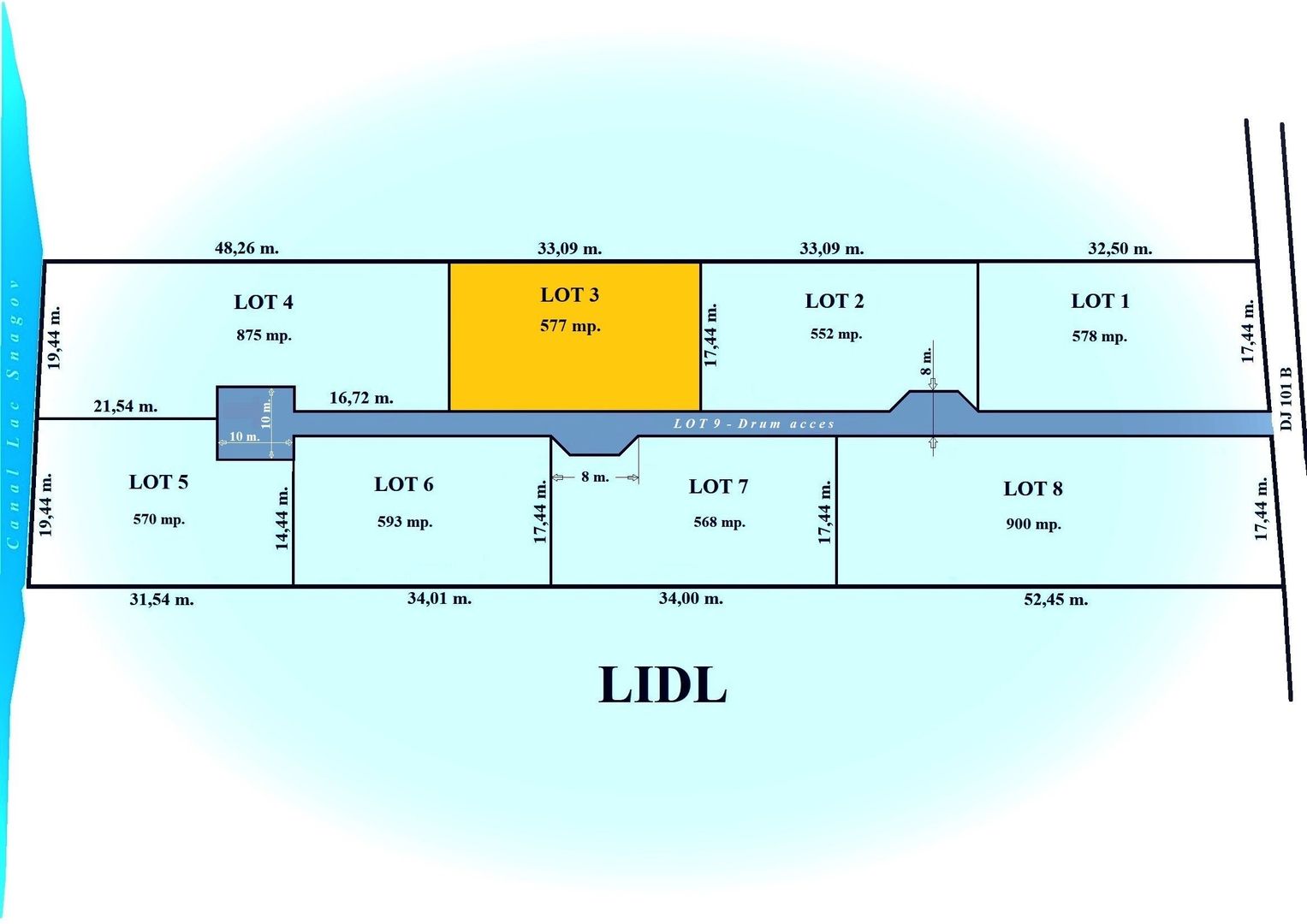 Ghermanesti - Lidl, 577 mp. teren intravilan, cu pozitie exceptionala - Poză 2