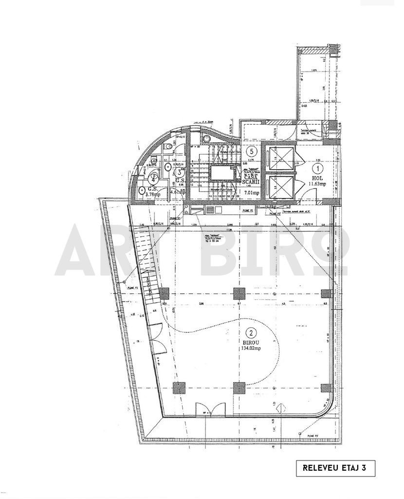 Zero comision, 290mp birou mobilat, terasa, Stirbei - Cismigiu, 15'[M] - Schiță 7