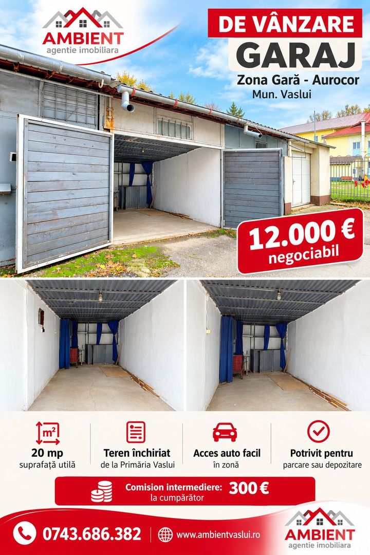 Apartament cu 2 camere, mobilat și utilat, cu GARAJ, VASLUI - zona AUROCOR GARĂ; - Poză 2