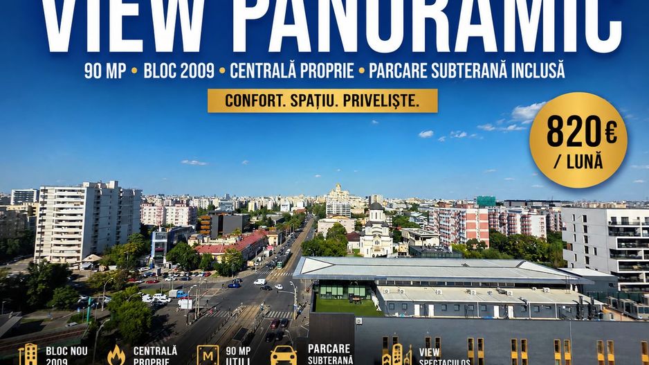 Apartament 90 mp | Bloc 2009 | Centrală proprie | Parcare subterană | - Poză 1