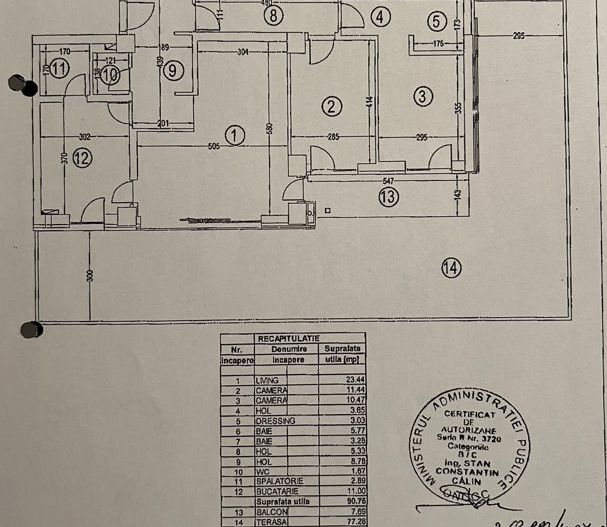 3 CAMERE || 2 LOCURI DE PARCARE + CURTE || BANEASA - Schiță 25