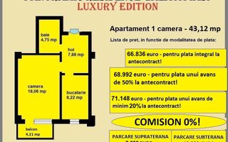 Apartament decomandat de vanzare in Iasi, Galata, 43,12 mp, bloc nou - Poză 2