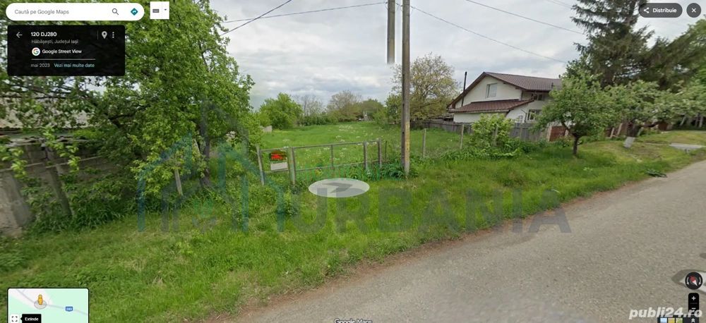 Vand teren intravilan Comuna Strunga sat Habasesti str principala - Poză 1