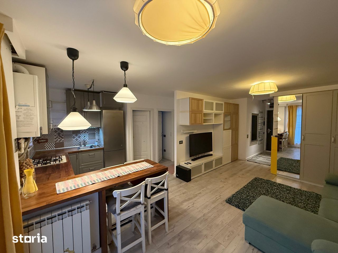 Închiriere Apartament 3 camere, 67,5 mp, etaj 3, bloc 2019, centrală proprie - Poză 3