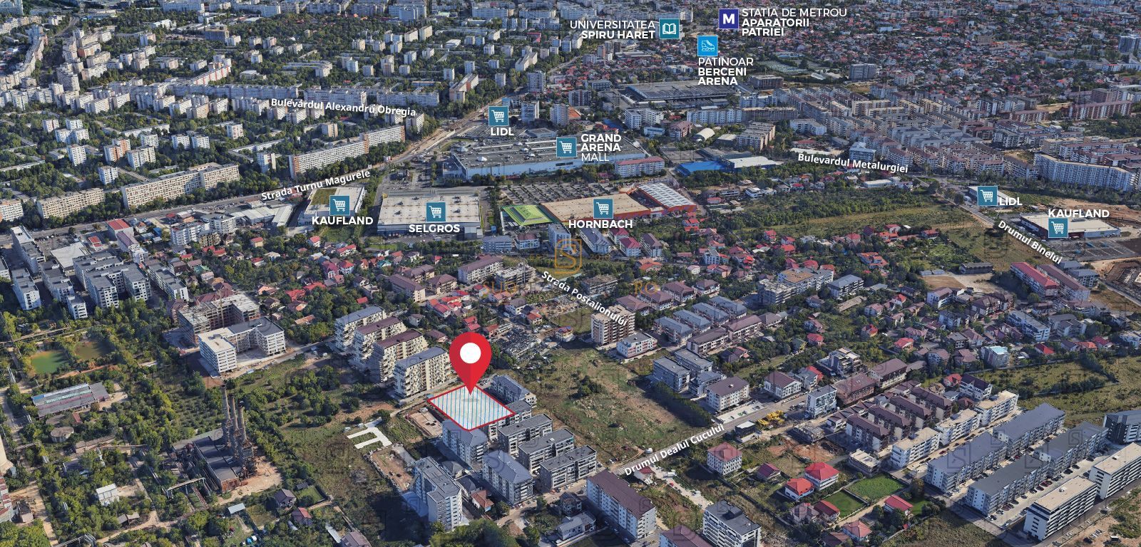 Teren cu autorizatie de constructie, D+P+6E+7ER+8ER, zona MEtalurgiei - Poză 5