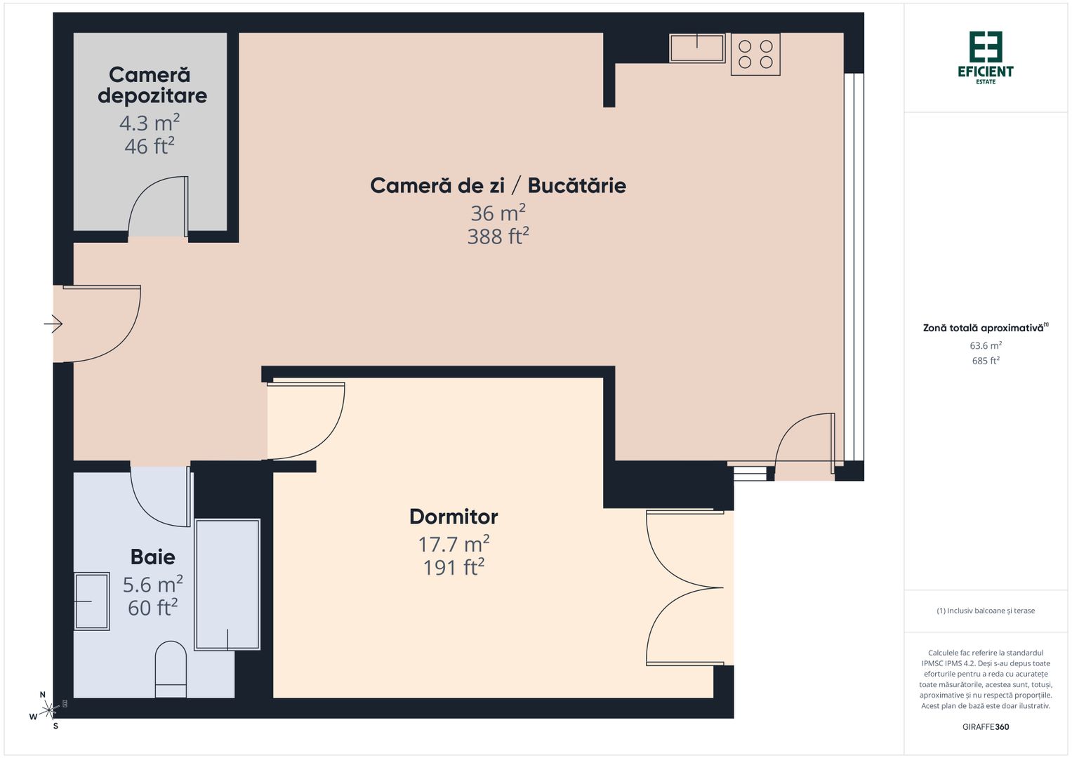 Apartament cu 2 camere și parcare acoperită etaj 1 Ared - Arad - Poză 17
