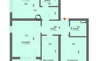 3 camere Plaza Residence ( parcare ) - Poză 11