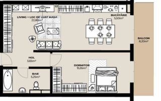 Apartament 2 camere, bloc nou, semifinisat, zona Kaufland - Poză 1