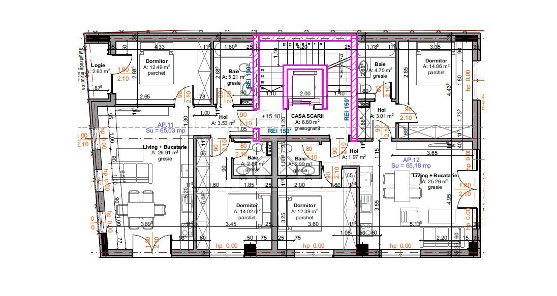 Vanzare 3 camere 65 mp , imobil nou,  Marasti, zona benzinaria MOL - Poză 3