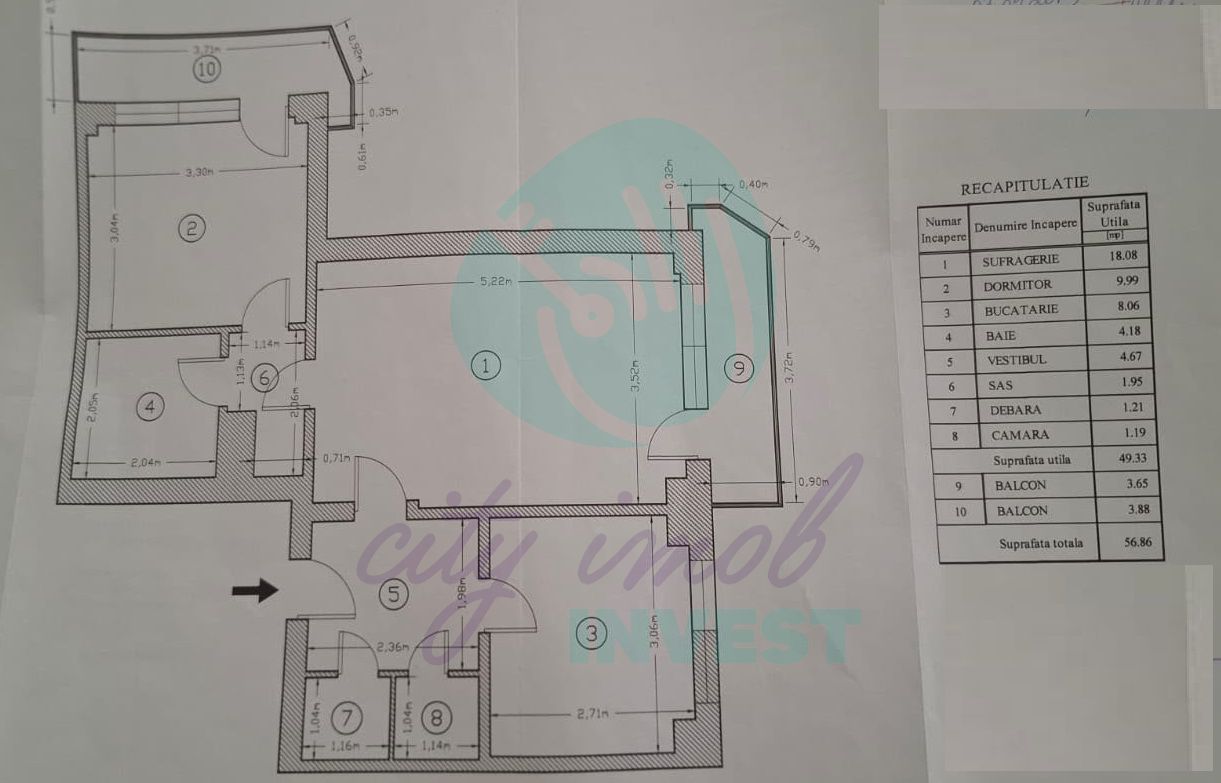 2 camere renovate | Calea Moșilor – Eminescu - Poză 3