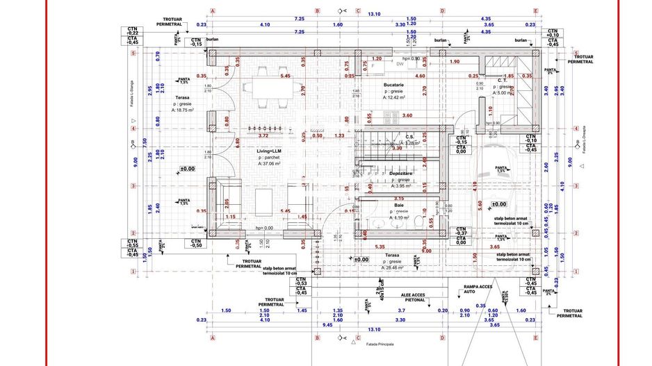 Casă single | Zona Casa de Apă | Pompă de Căldură | 129mp | Vedere spre Munți - Schiță 7
