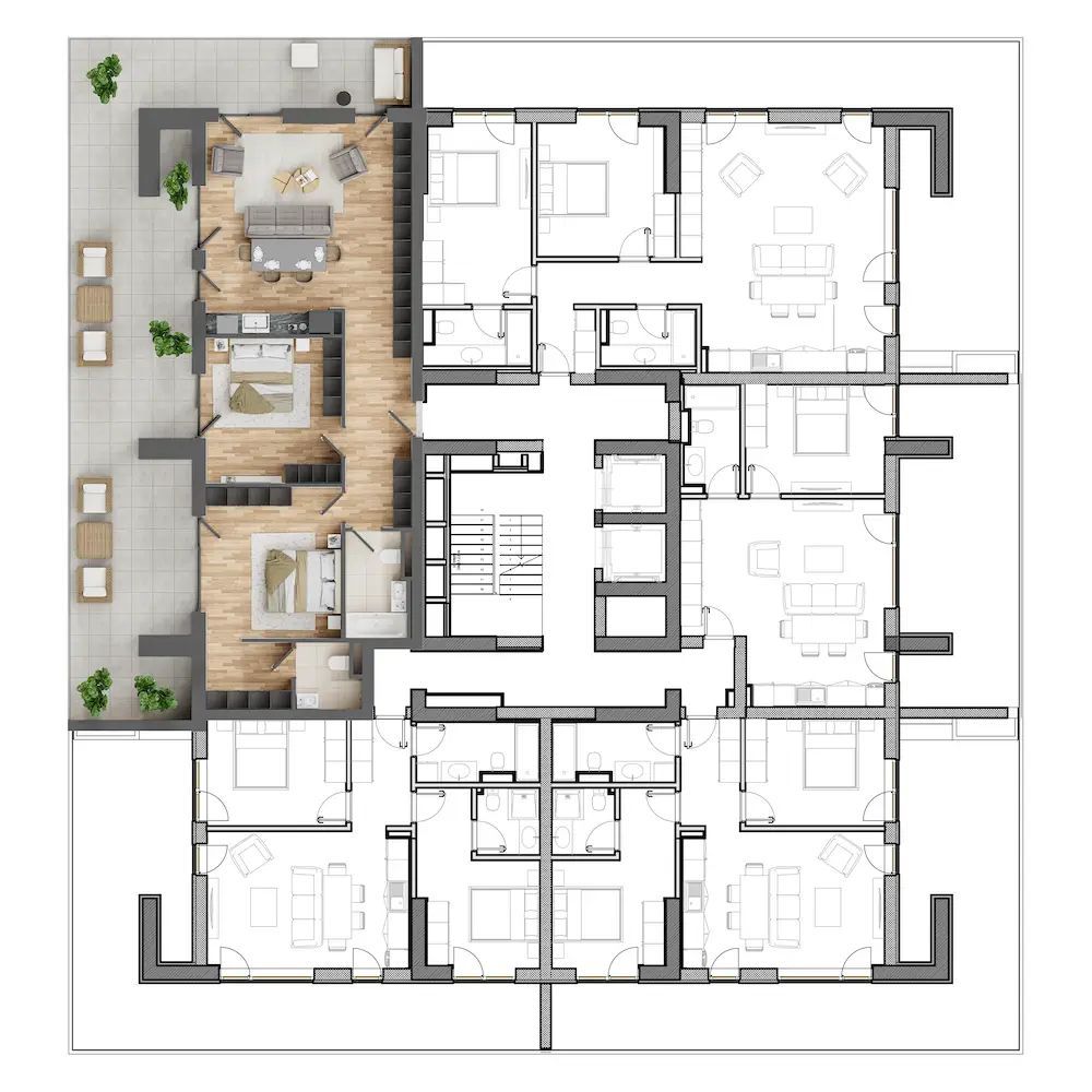 APARTAMENT 3 CAMERE | 13 SEPTEMBRIE | PROIECT NOU - Poză 10