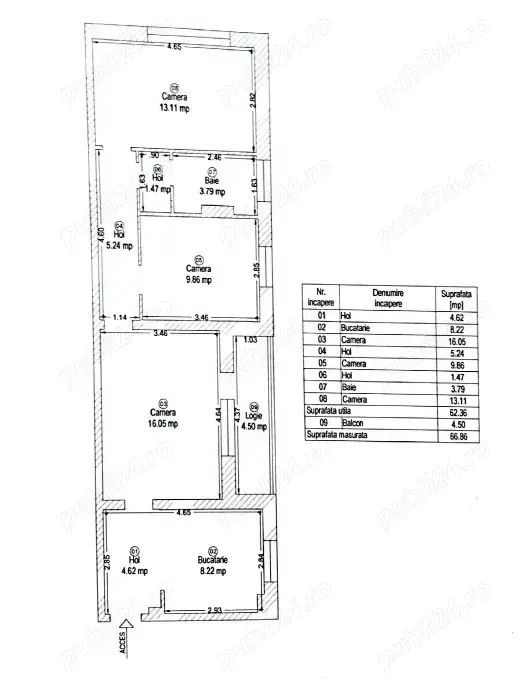 Aparatament renovat-3 camere-Zona Circumvaltiunii - Poză 7