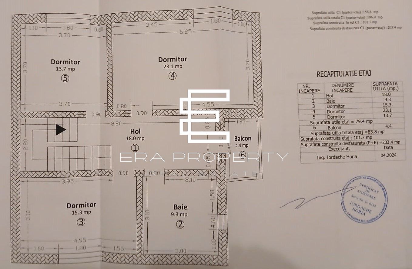 Casa nouă,  individuala 160 mp + pivniță 30 mp– teren 300 mp , Sibiu - Schiță 12