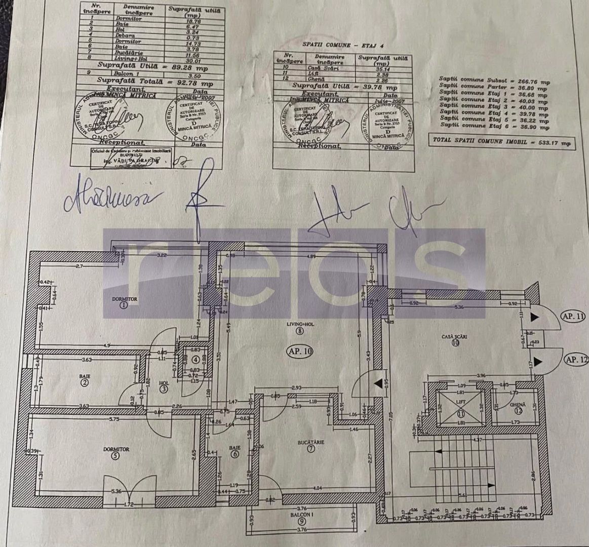 VANZARE 3 CAMERE | BANEASA | 90MP | UTILAT - MOBILAT | PARCARE - Schiță 20