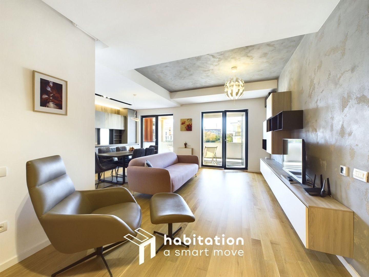 Tur virtual- 3 camere, vibrant, cu zona SPA, lângă Pădurea Verde - Poză 3