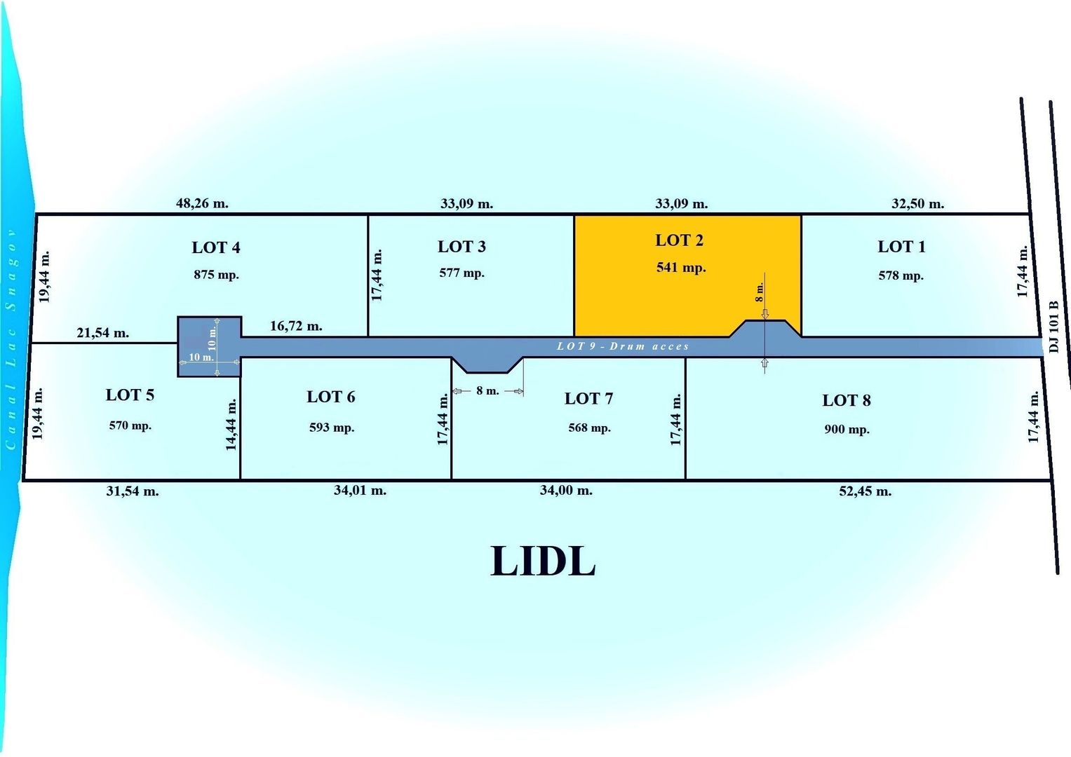 SNAGOV - LIDL, 552 mp. teren intravilan ideal constructie - Poză 1