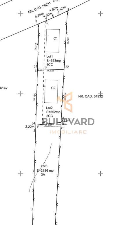 Casa individuala cu teren de 553 mp+spatiu com.in Gilau! - Schiță 17