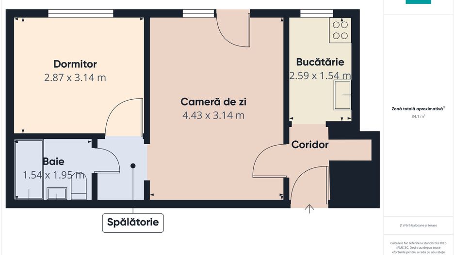 Apartament cu 2 camere zona Fortuna - Poză 8