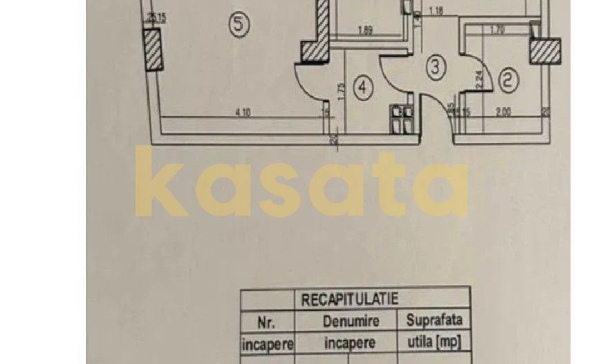 Apartament 2 Camere | Brâncuși | Etaj Intermediar | Centrala proprie - Schiță 10
