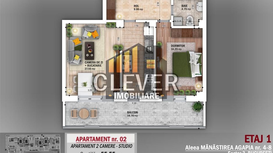 2 camere premium Sector 3 | Nicolae Grigorescu - Comision 0% - Poză 4