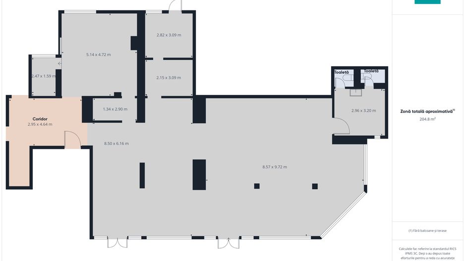 Spațiu comercial 269 mp zonă centrală Oradea - Poză 10