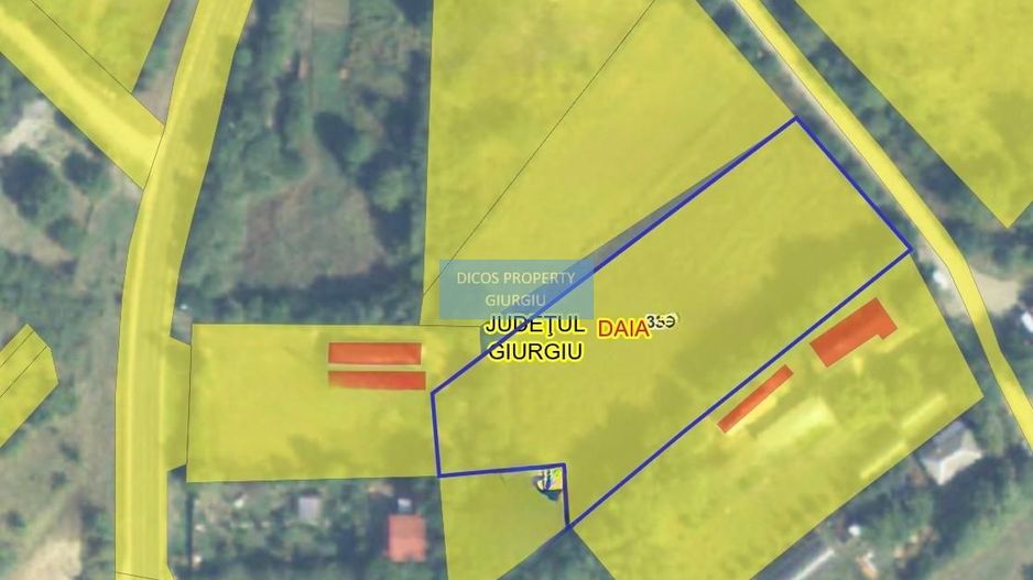 teren intravilan  sat Daia, județul Giurgiu,Dealul Florilor - Schiță 3