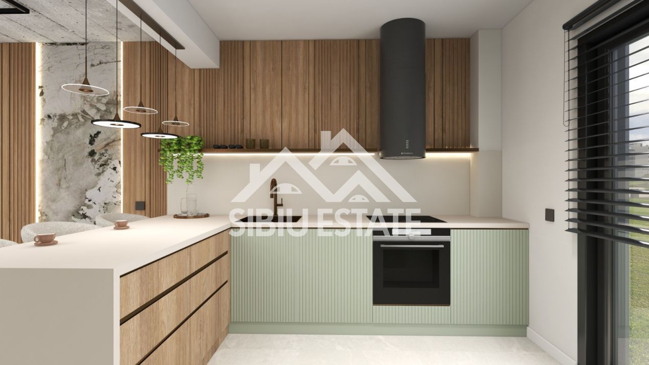 Casa 4 camere, 3 bai, garaj si curte larga, Sibiu Selimbar - Poză 13