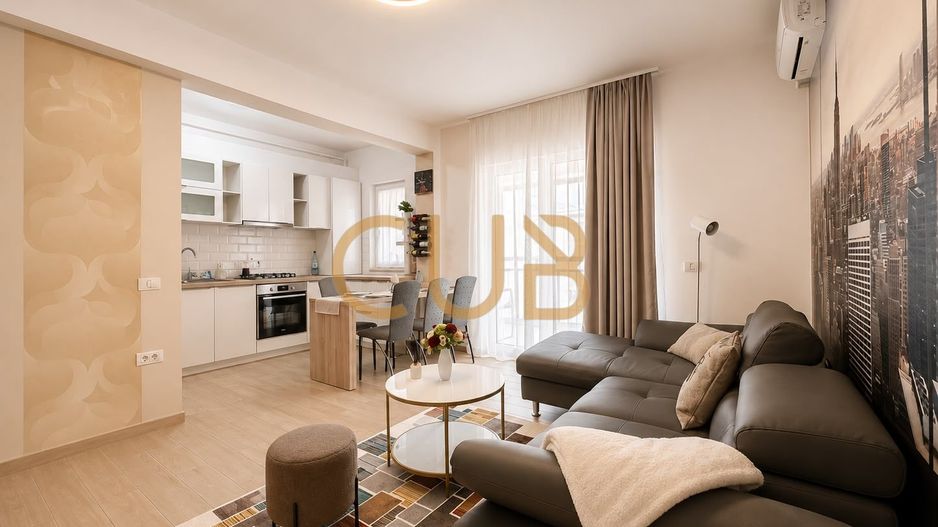 Ap2cam mobilat+utilat | parcare ,centrala, bloc nou | Buziasului - Poză 6