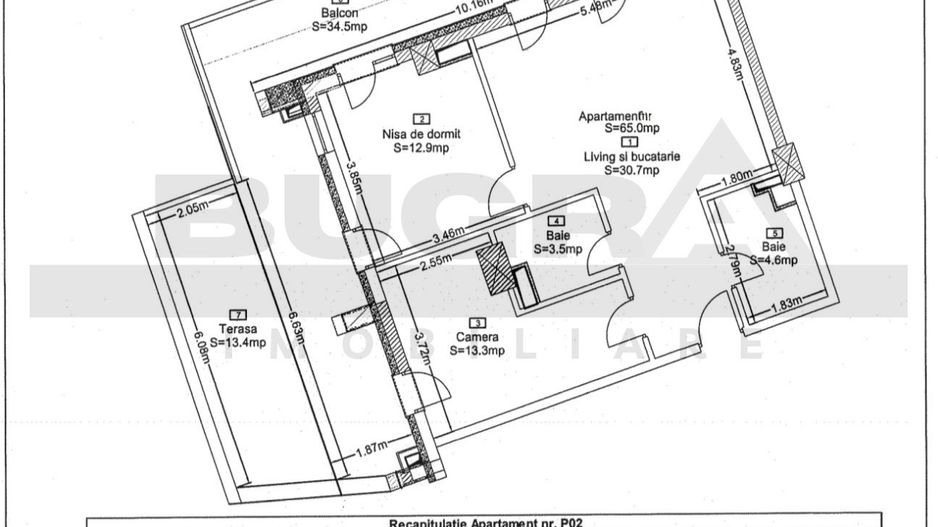 Apartament de 3 camere, 113mp, bloc nou, zona Golden Tulip - Poză 1