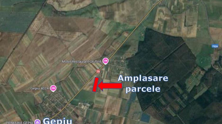 Parcele teren intravilan, Gepiu, Bihor, intre 533 - 861 mp - vanzare - Poză 1