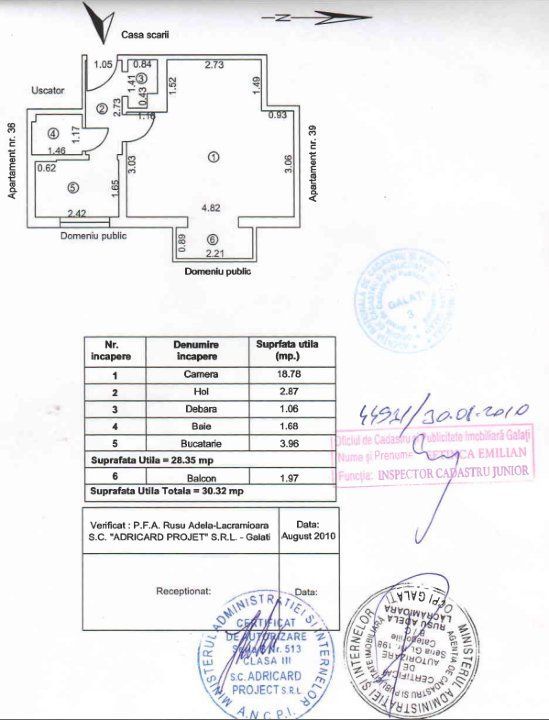 Apartament 1 camera, ultracentral 30 mp - Poză 11